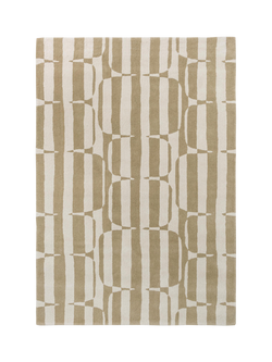 Scion Lohko Stripe Pure Wool Rug, Pebble