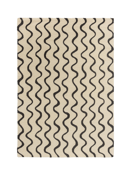Scion Ribbon Pure Wool Rug, Charcoal