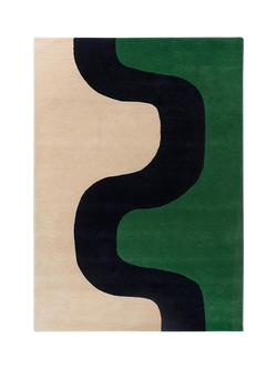 Marimekko Seireeni Pure Wool Rug, Green
