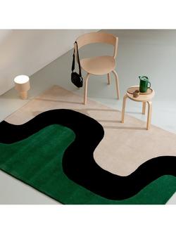 Marimekko Seireeni Pure Wool Rug - view 2, Green