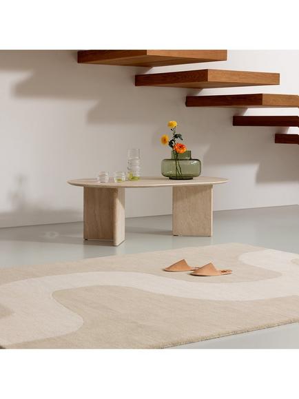 Marimekko Seireeni Pure Wool Rug - view 2, Beige