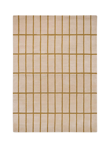 Marimekko Tilliskivi Pure Wool Rug, Yellow