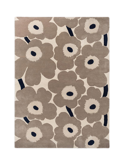 Marimekko Unikko Floral Pure Wool Rug, Greige