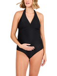 JoJo Maman Bébé Halterneck Maternity Swimsuit, Black