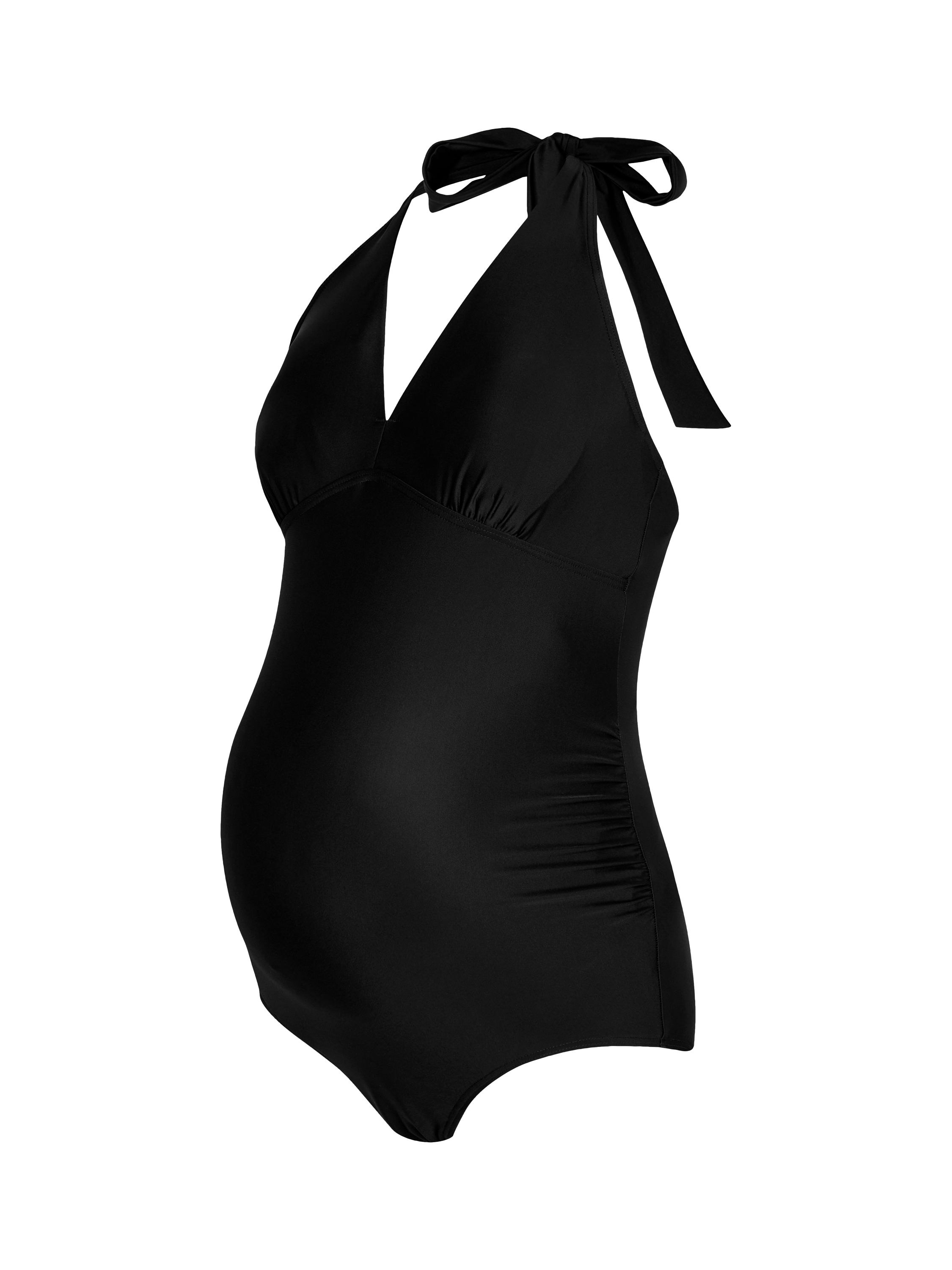 Product image 4 of 6, which shows JoJo Maman Bébé Halterneck Maternity Swimsuit, Black, S