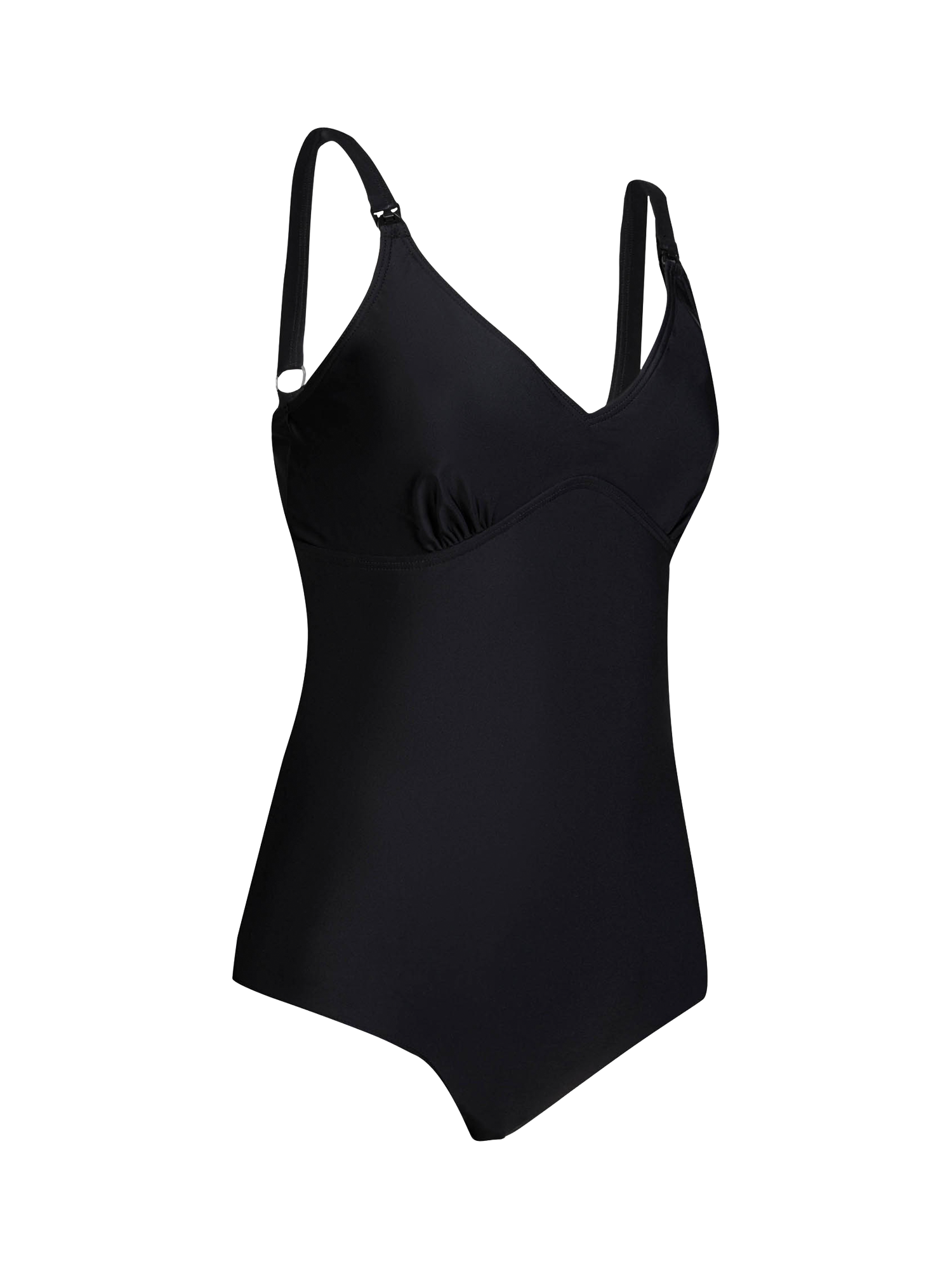 Product image 1 of 2, which shows JoJo Maman Bébé Postnatal Support and Nursing Swimsuit, Black, XS