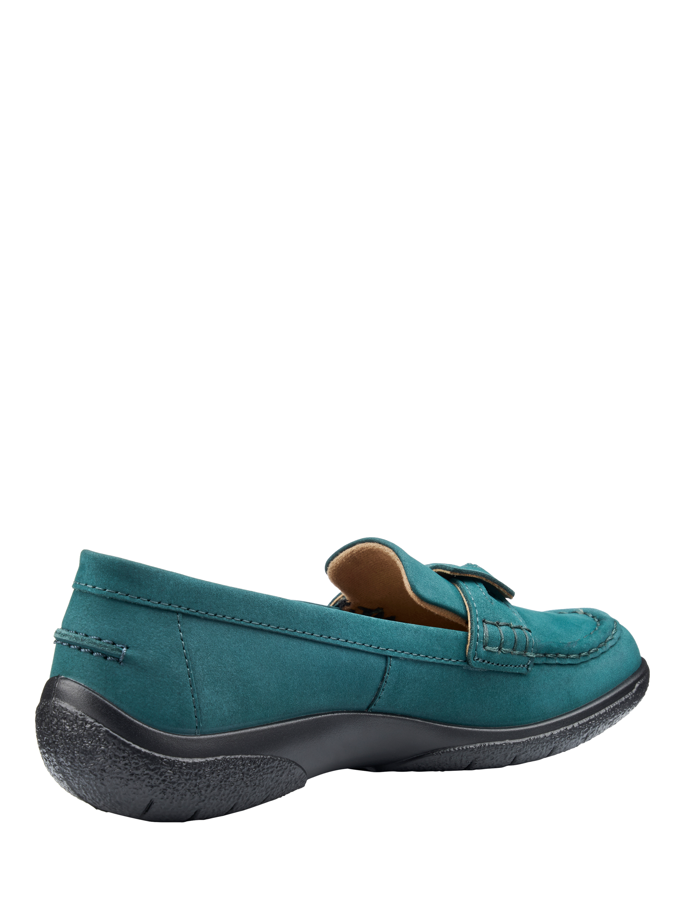 Product image 3 of 4, which shows Hotter Cabana Nubuck Loafers, Teal, 3