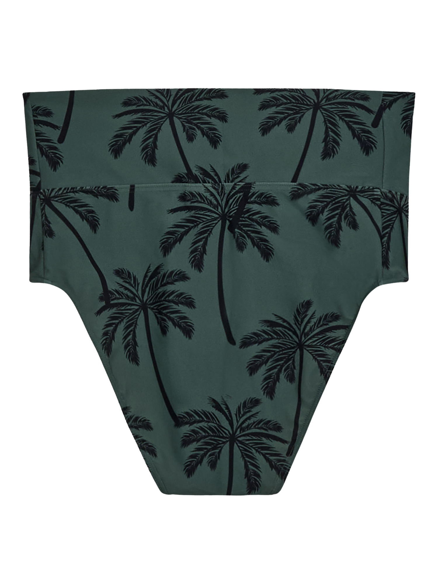 Product image 7 of 9, which shows JoJo Maman Bébé Palm Print Maternity Tankini Set, Khaki, S