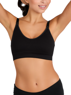 JoJo Maman Bébé Emma-Jane Padded Seamless Maternity and Nursing Bra, Black, Black