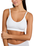 JoJo Maman Bébé Emma-Jane Padded Seamless Maternity and Nursing Bra, White