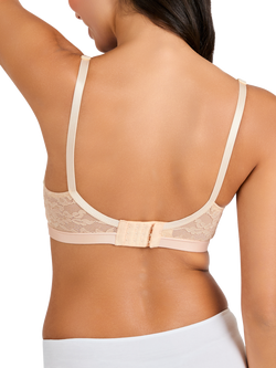 JoJo Maman Bébé Emma Jane Lace Trim Nursing T-Shirt Bra, Natural - view 2, Natural