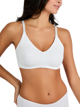 JoJo Maman Bébé Microfibre Moulded Maternity and Nursing Bra, White