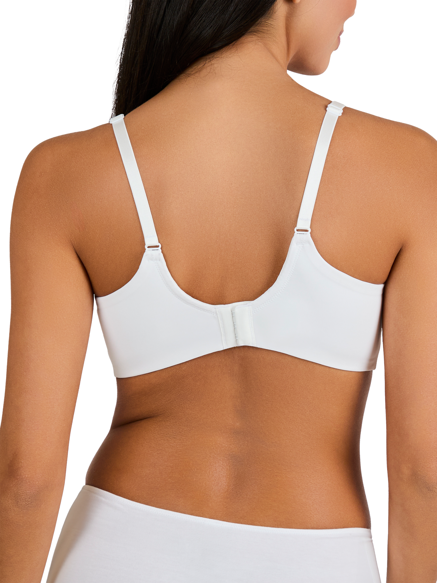 Product image 2 of 5, which shows JoJo Maman Bébé Microfibre Moulded Maternity and Nursing Bra, White, 32B