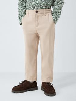 John Lewis Heirloom Collection Kids' Straight Chinos, Light Taupe, Light Taupe
