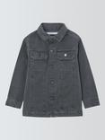 John Lewis Denim Long Sleeve Shacket, Black