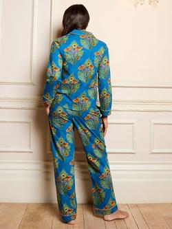 Their Nibs Mardi Gras Long Pyjama Set, Blue - view 2, Blue