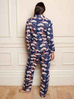 Their Nibs Pink Moon Long Pyjama Set, Blue - view 2, Blue