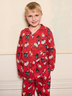 Their Nibs Kids' Sheep Family Pyjama Set, Red - view 2, Red