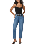 PAIGE Sawyer High Rise Straight Leg Ankle Jeans, Blue