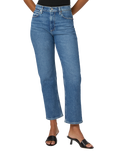PAIGE Sawyer High Rise Straight Leg Ankle Jeans, Blue