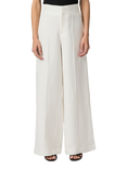 PAIGE Greyson Linen Blend Wide Leg Trousers, White