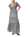 PAIGE Kinga Dress, Slate Blue
