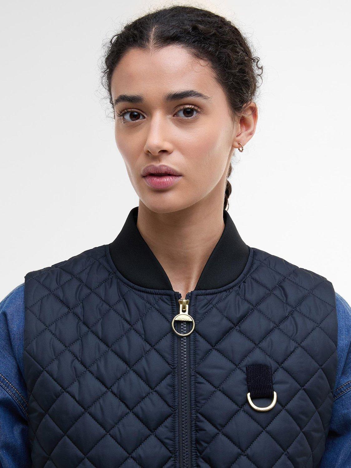 Product image 5 of 7, which shows Barbour Rosalie Quilted Gilet, Dark Navy, 8