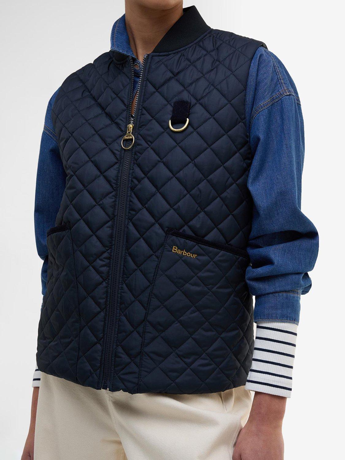 Product image 6 of 7, which shows Barbour Rosalie Quilted Gilet, Dark Navy, 8