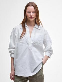 Barbour Cecile Tunic Shirt, White, White