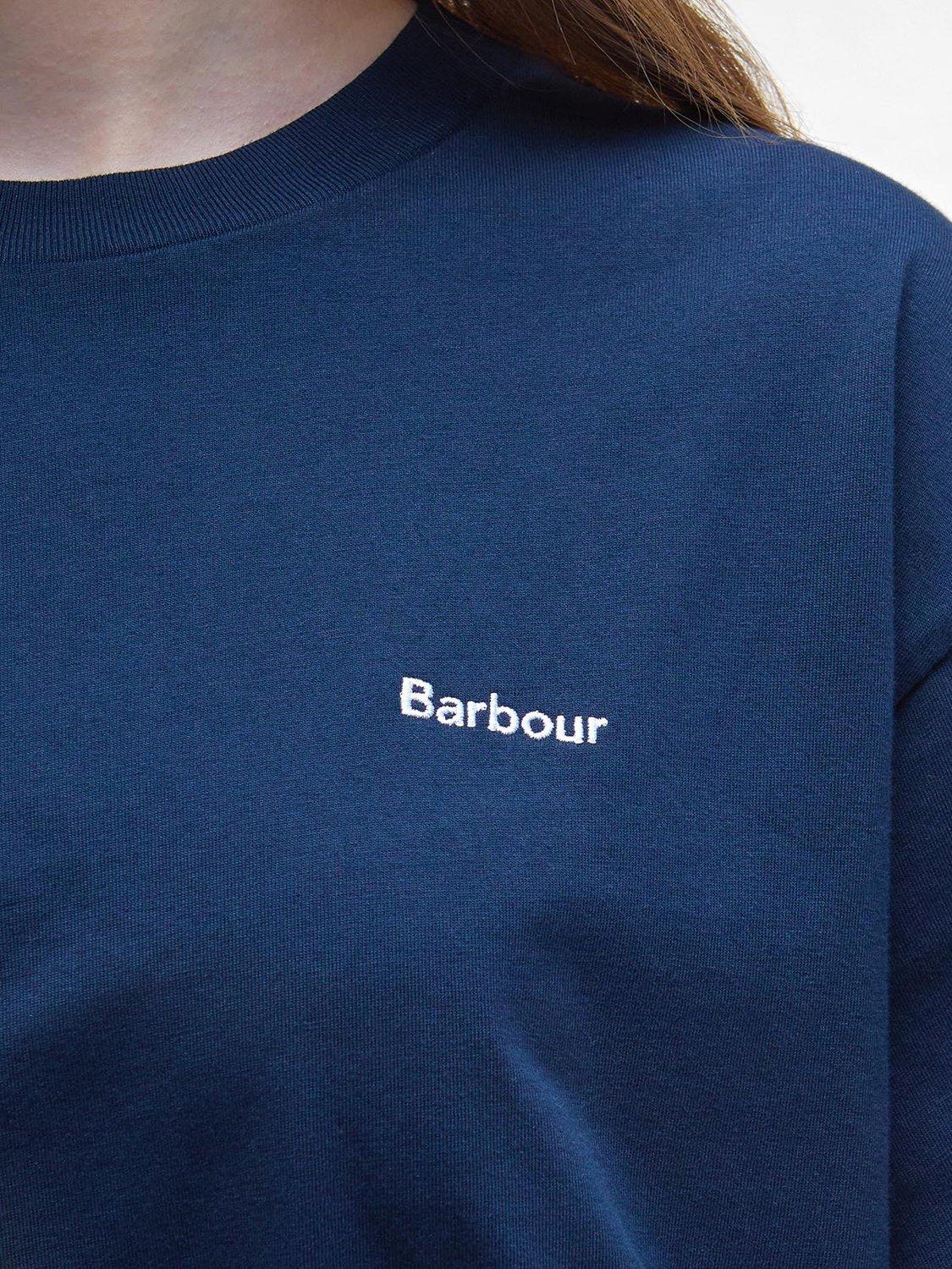 Product image 7 of 7, which shows Barbour Jema Logo T-Shirt, Navy, 8