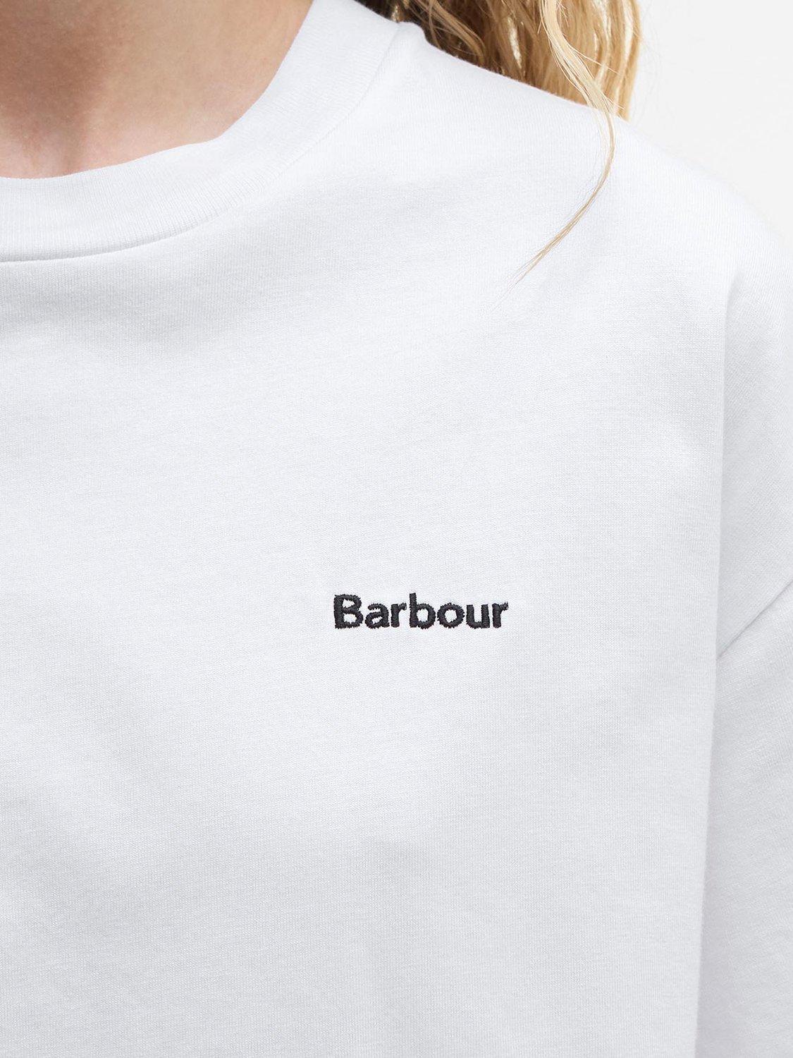 Product image 6 of 7, which shows Barbour Jema Logo T-Shirt, White, 8