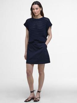 Barbour Cary Mini Skirt, Navy, Navy