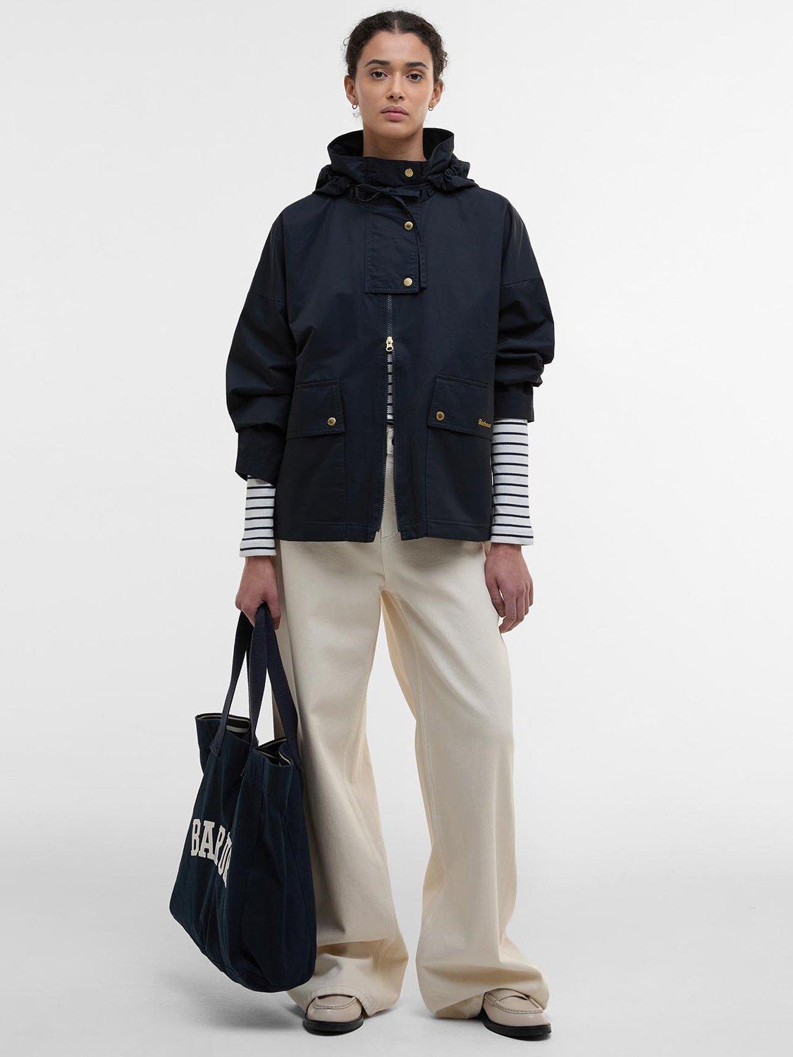 Product image 3 of 7, which shows Barbour Cecile Showerproof Jacket, Dark Navy, 8