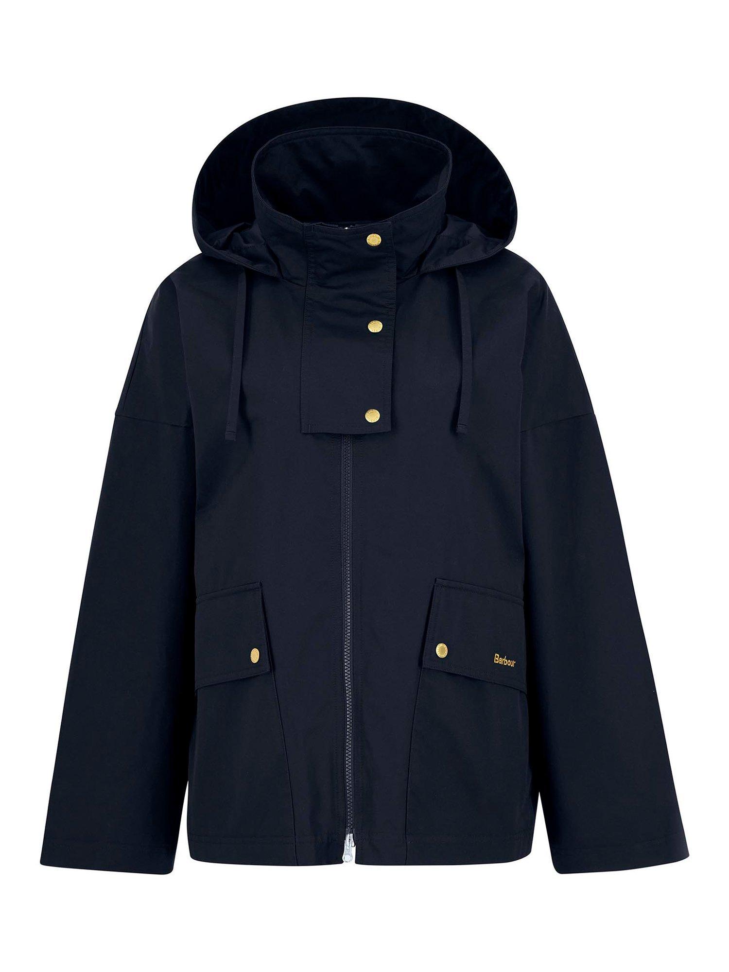Product image 4 of 7, which shows Barbour Cecile Showerproof Jacket, Dark Navy, 8