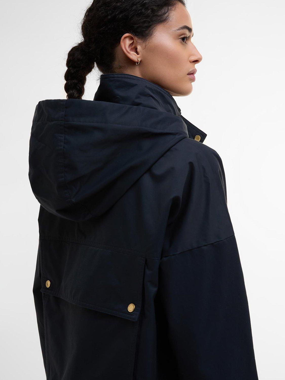 Product image 6 of 7, which shows Barbour Cecile Showerproof Jacket, Dark Navy, 8
