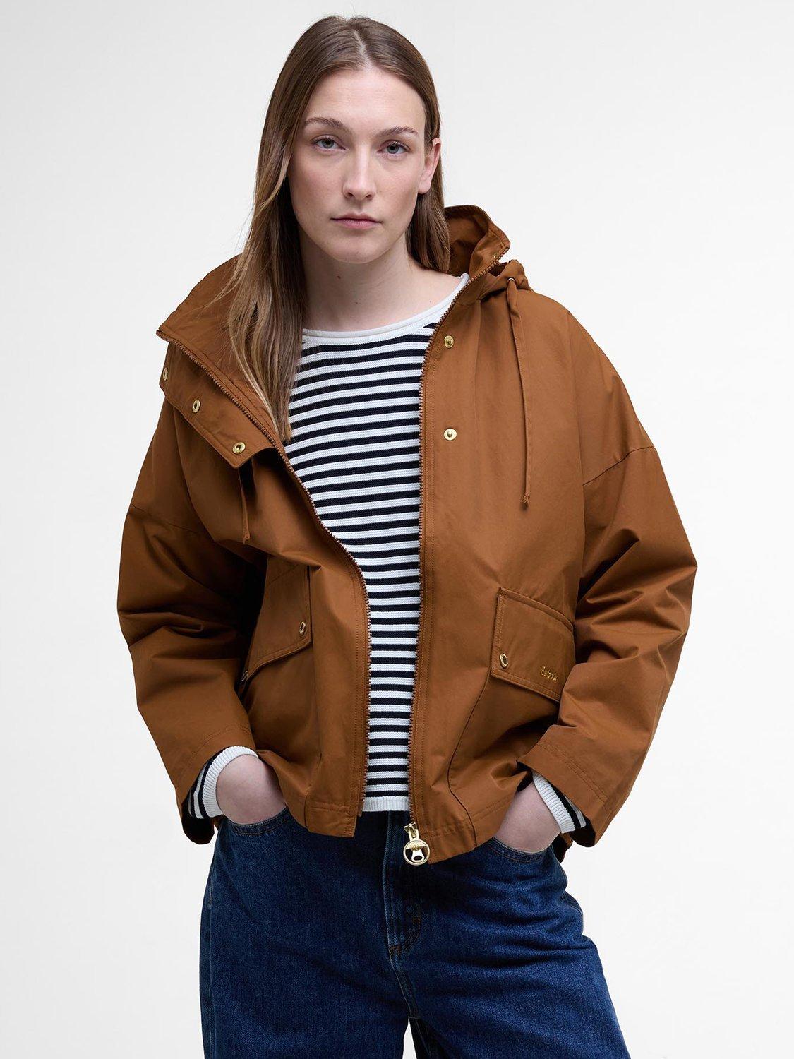 Brown Barbour Jacket Ladies John Lewis Barbour Cecile Showerproof