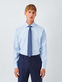 John Lewis Regular Fit Dobby Shirt, Light Blue