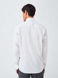 John Lewis Non Iron Dobby Cotton Slim Fit Shirt, White