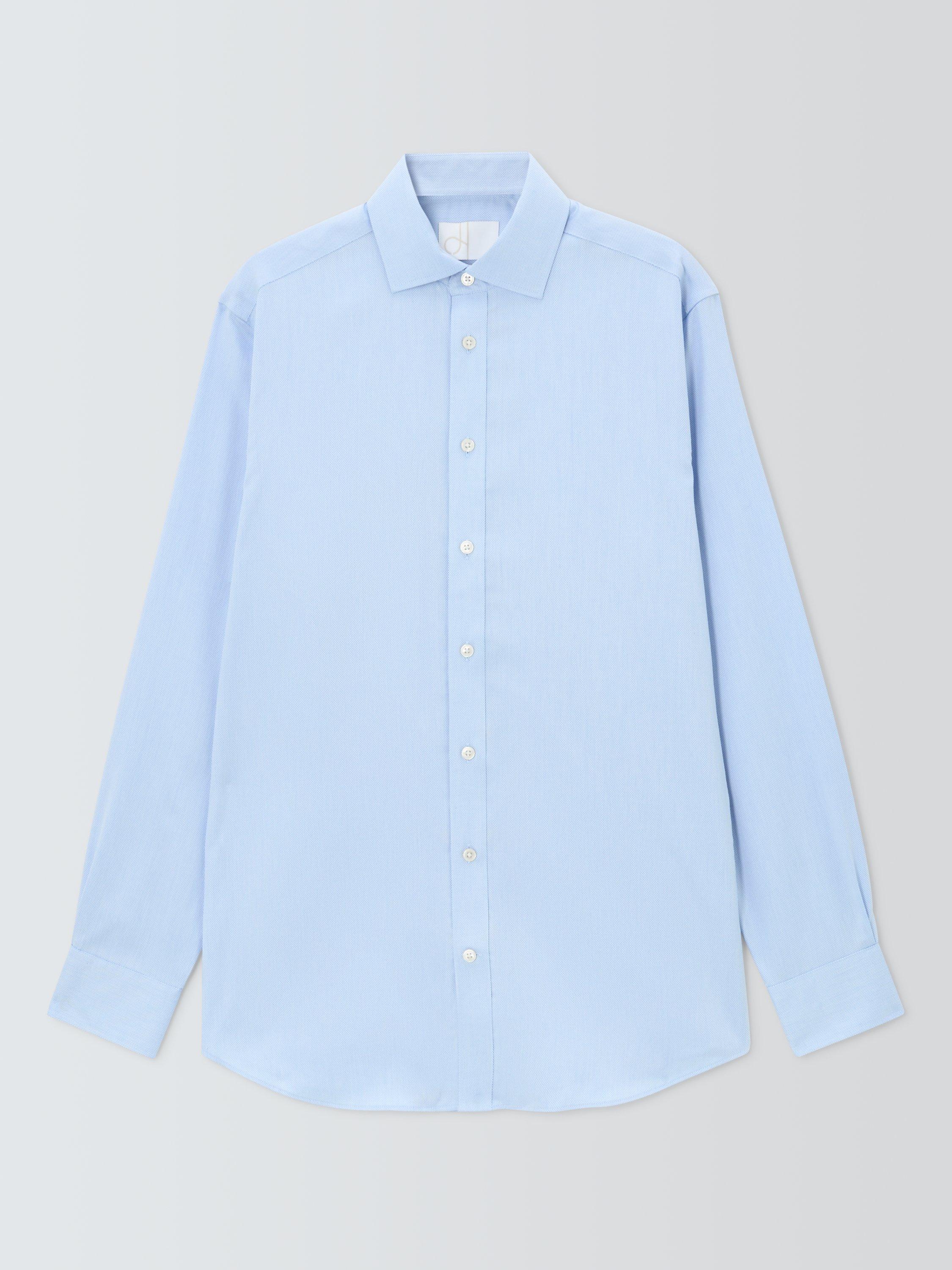 Product image 4 of 7, which shows John Lewis Regular Fit Cotton Shirt, Blue, 15/R