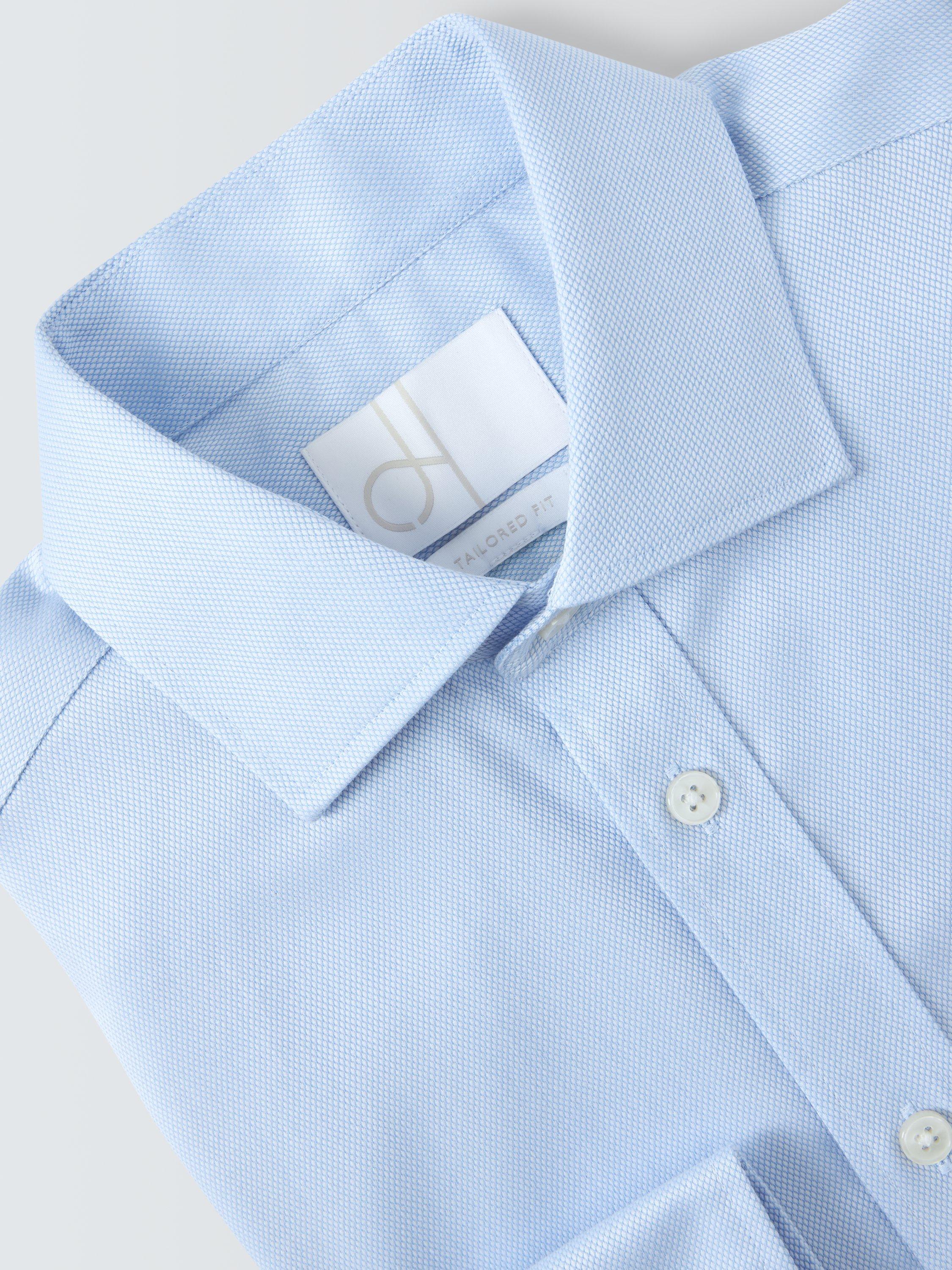 Product image 7 of 7, which shows John Lewis Regular Fit Cotton Shirt, Blue, 15/R