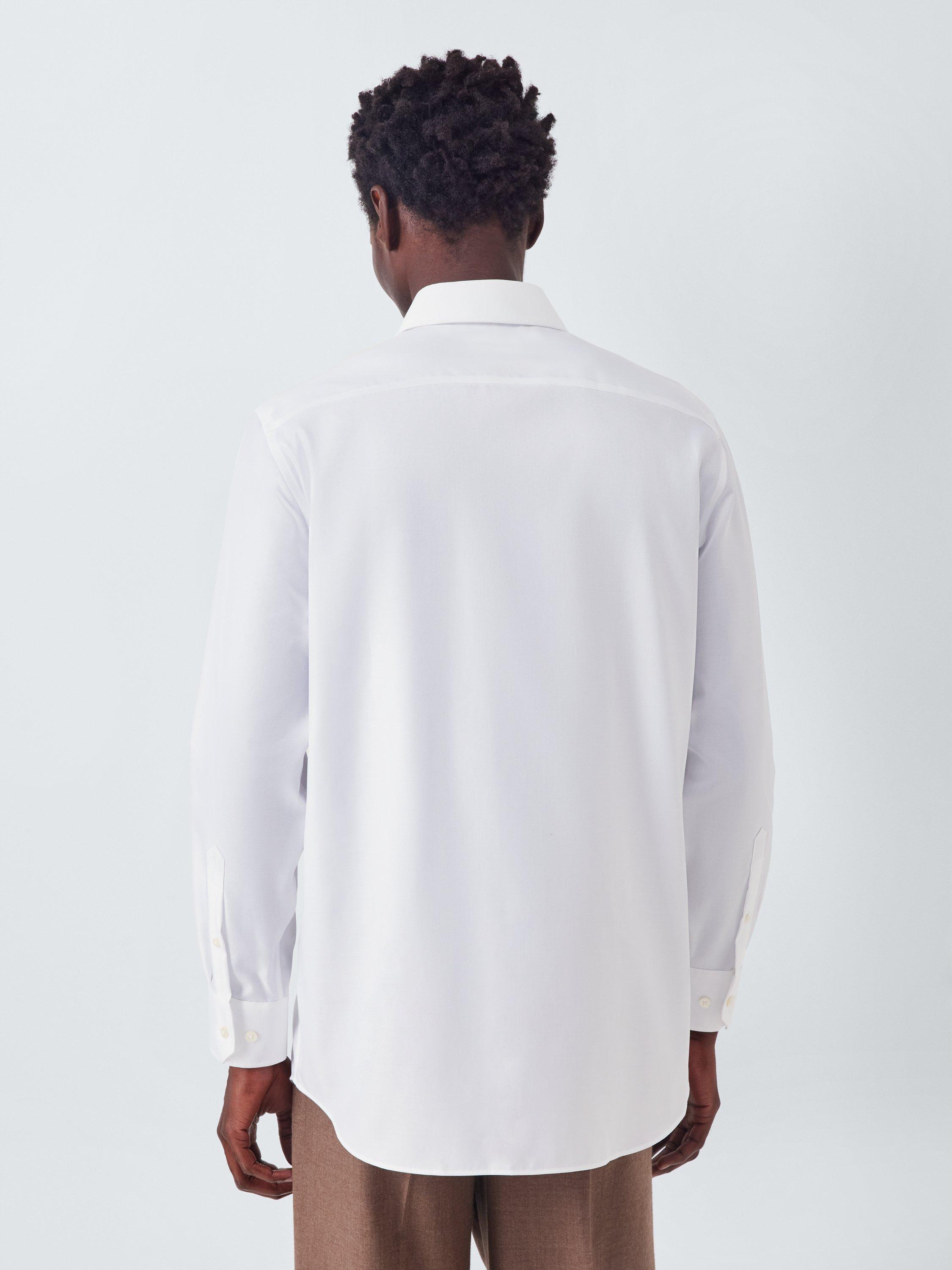 Product image 2 of 8, which shows John Lewis Regular Fit Twill Shirt, White, 15R