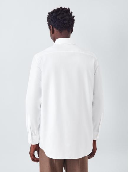 John Lewis Regular Fit Twill Shirt - view 2, White