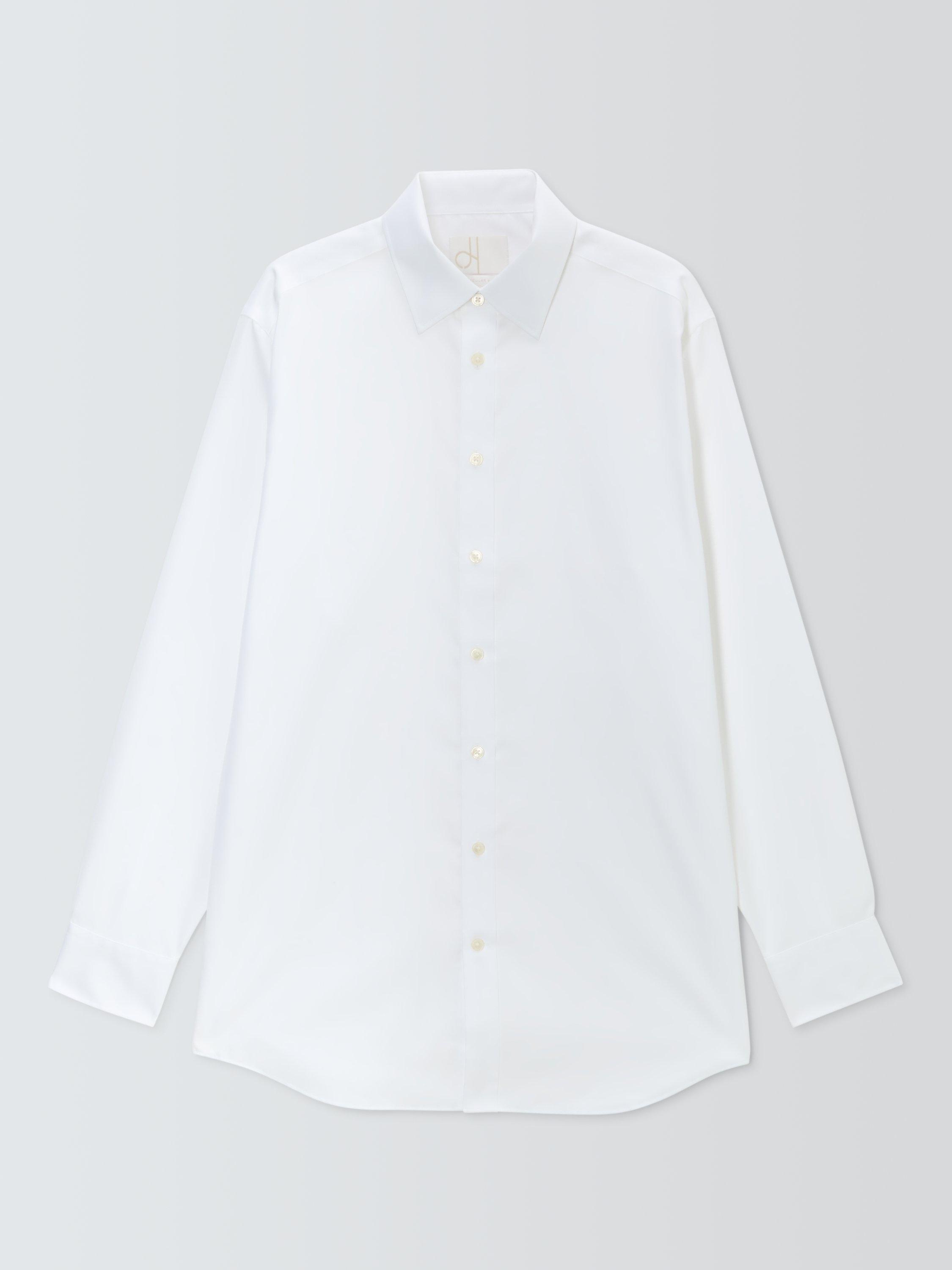 Product image 3 of 8, which shows John Lewis Regular Fit Twill Shirt, White, 15R
