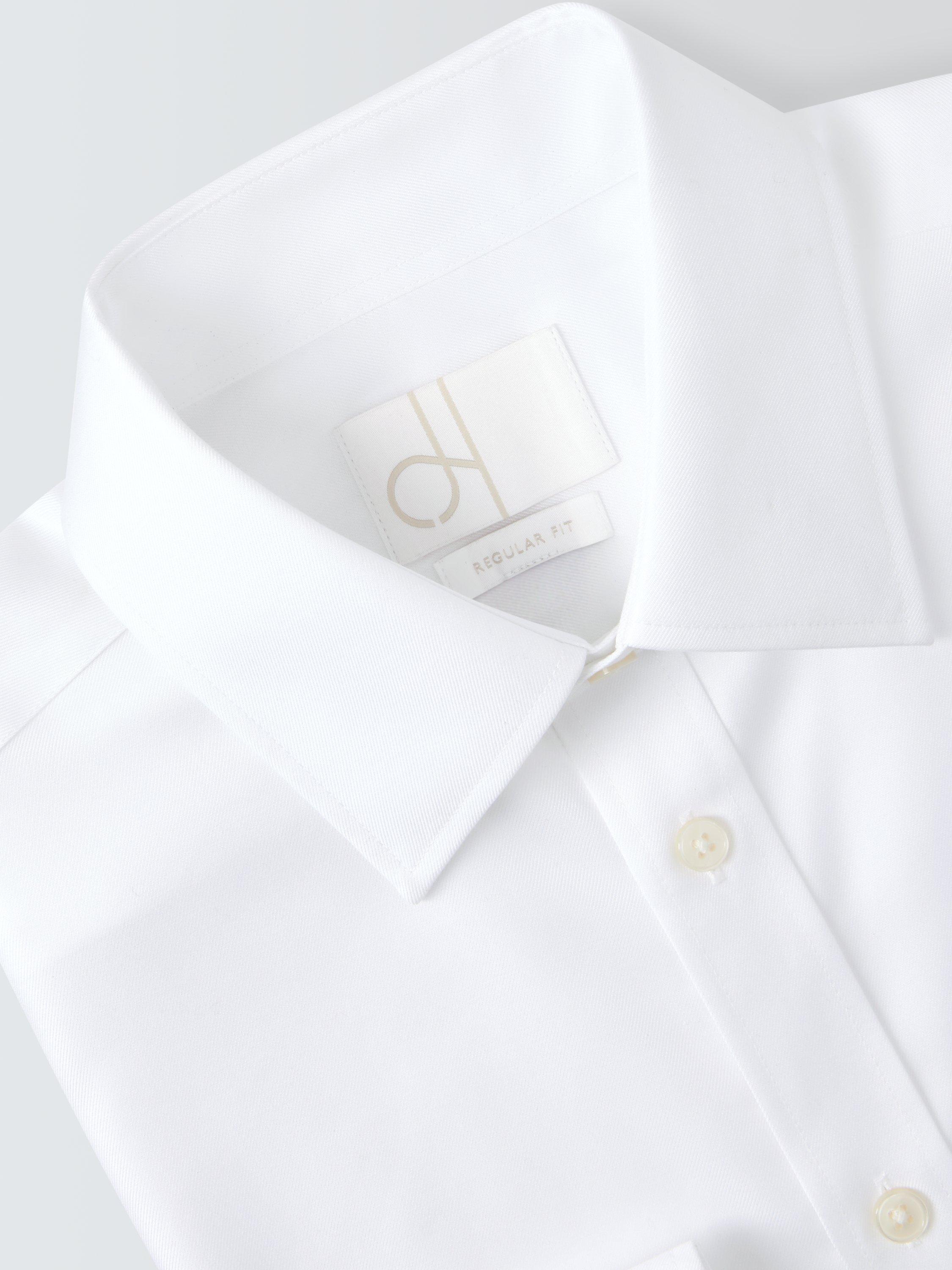 Product image 5 of 8, which shows John Lewis Regular Fit Twill Shirt, White, 15R