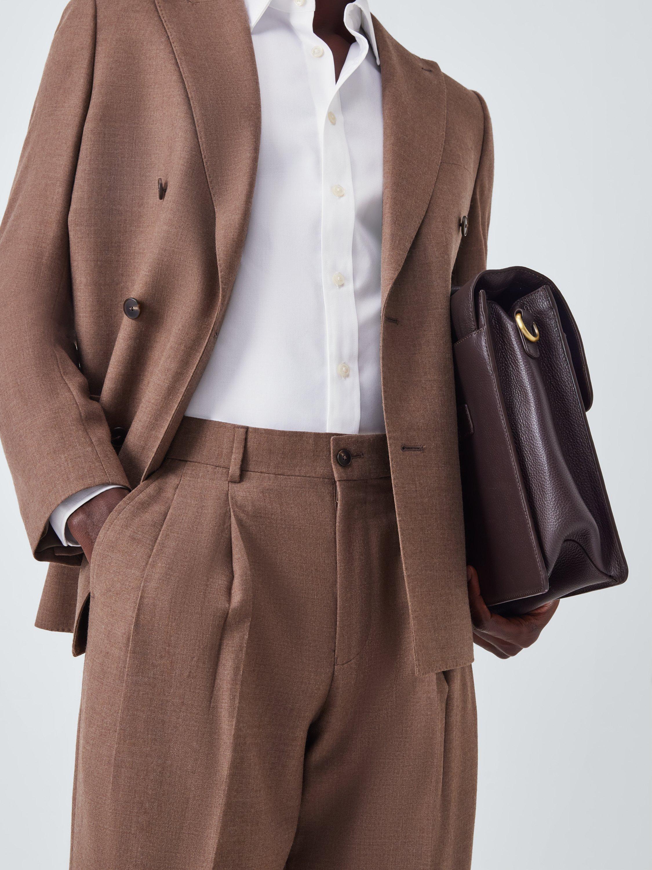 Product image 8 of 8, which shows John Lewis Regular Fit Twill Shirt, White, 15R