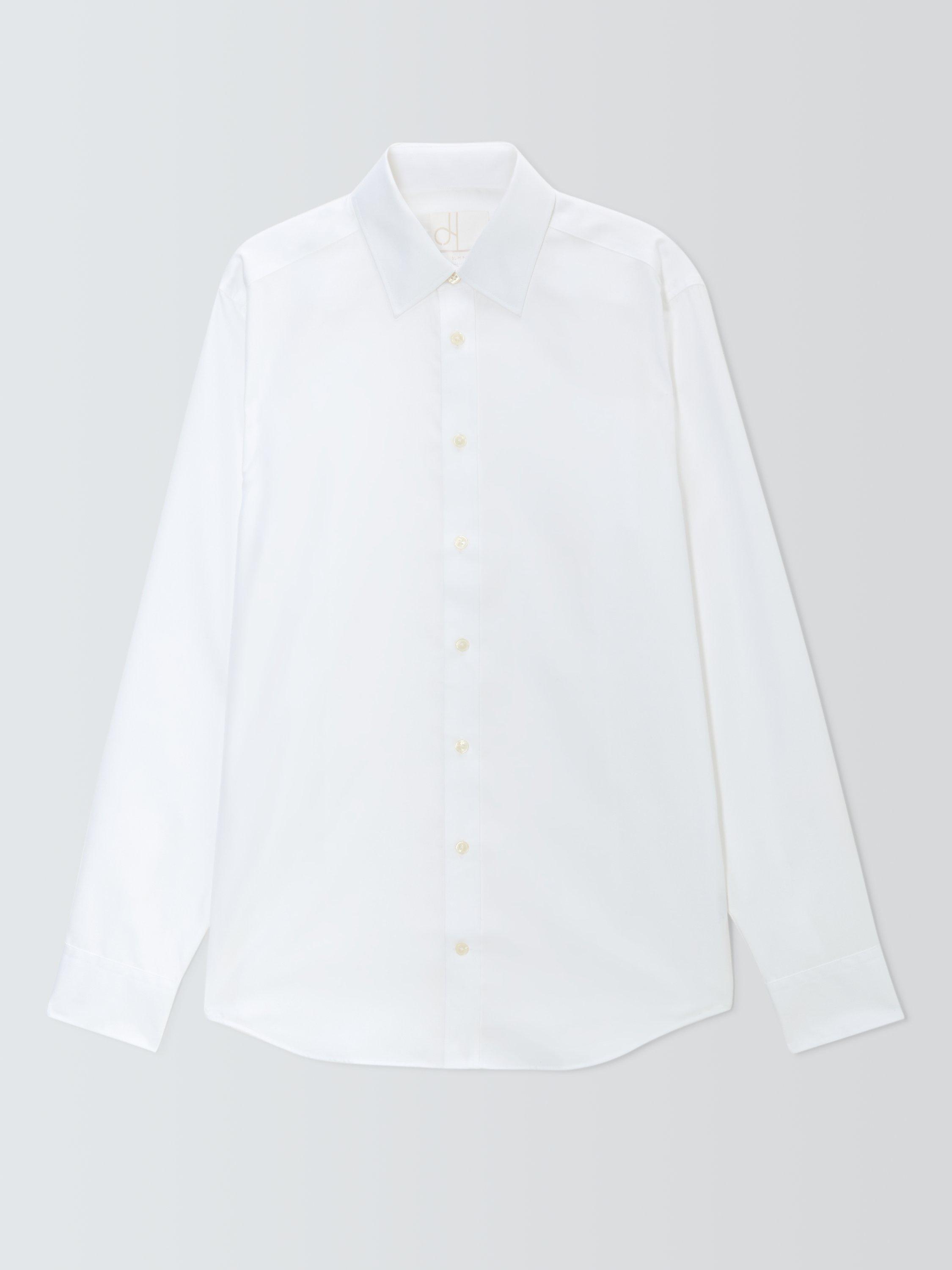 Product image 4 of 7, which shows John Lewis Slim Fit Twill Shirt, White, 14.5R