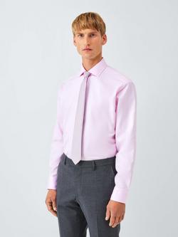 John Lewis Regular Fit Dobby Shirt, Pink
