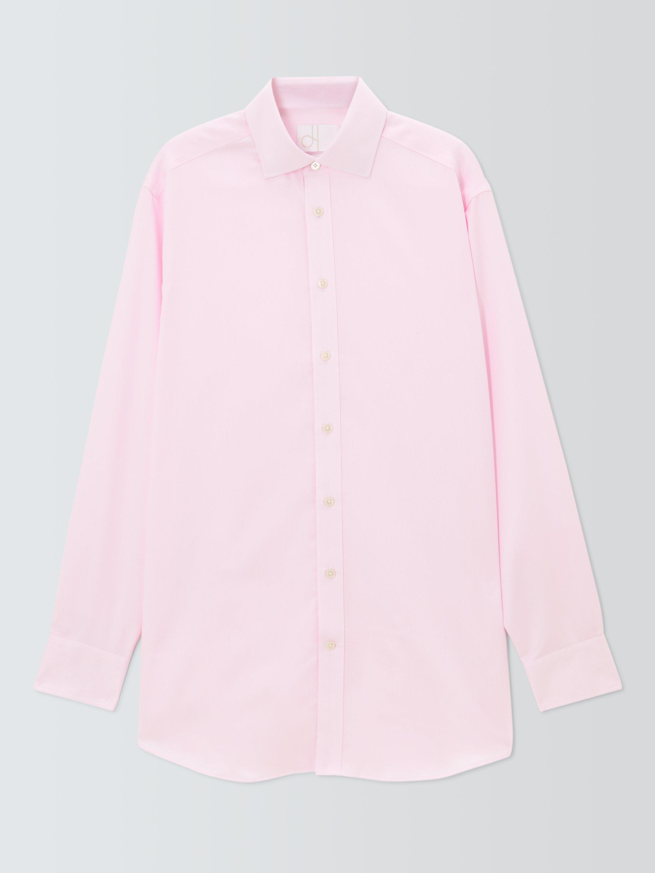 Product image 4 of 7, which shows John Lewis Regular Fit Dobby Shirt, Pink, 15R