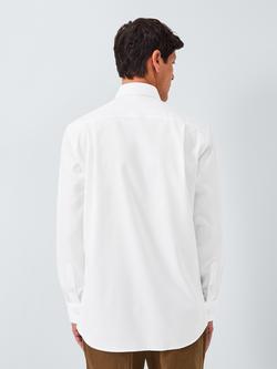 John Lewis Non Iron Dobby Cotton Tailored Fit Shirt - view 2, White