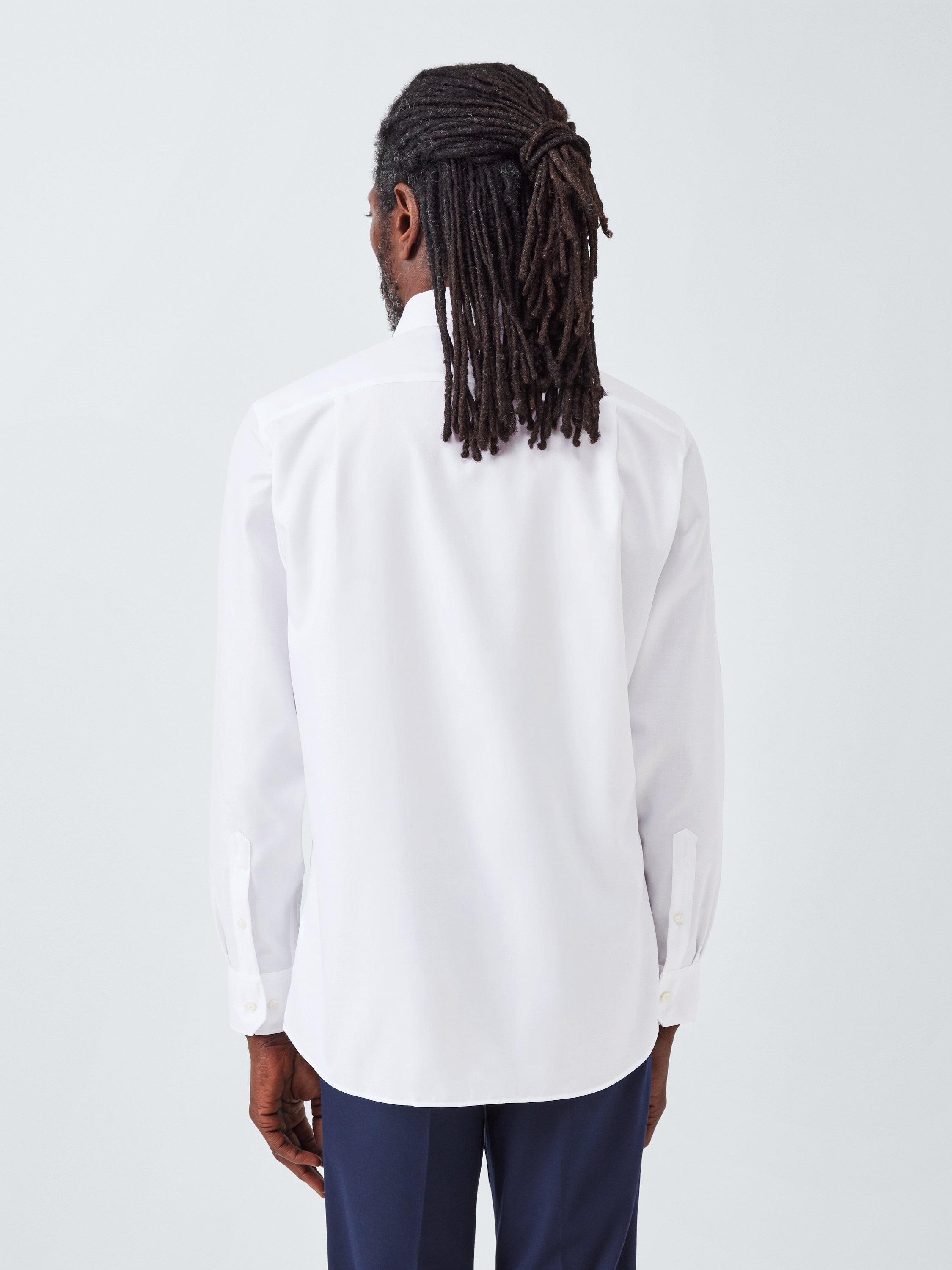 Product image 2 of 6, which shows John Lewis Tailored Fit Twill Shirt, White, 15R